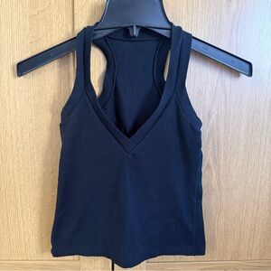 Women’s Vintage Blue Fish Black Tank Top